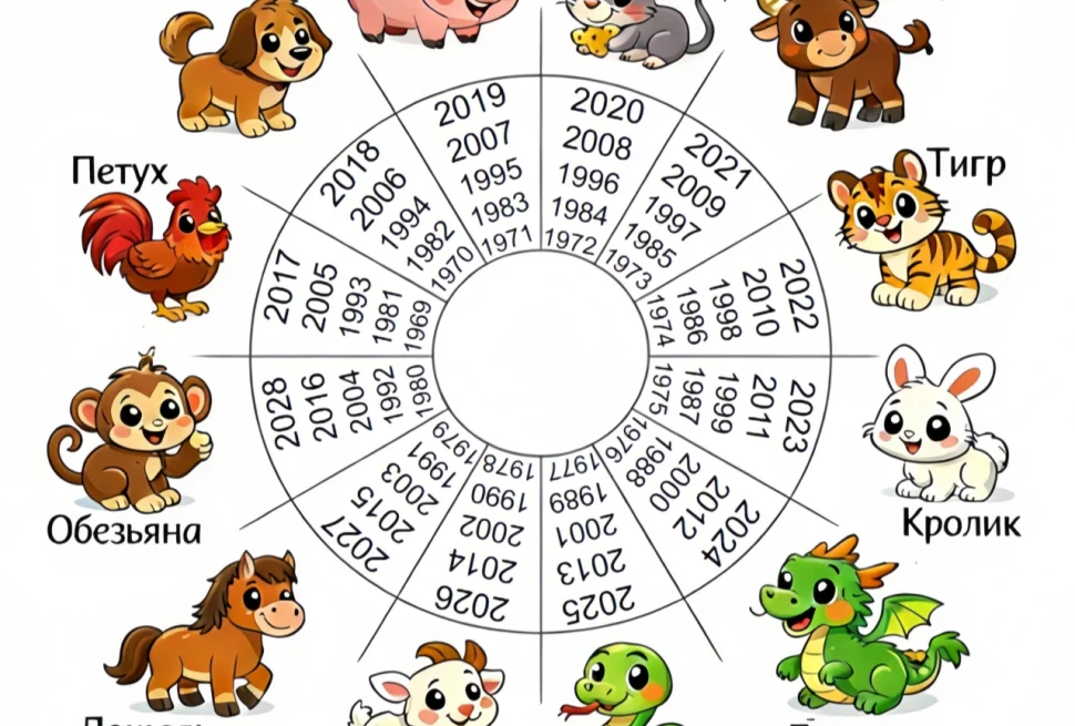 Год рождения и знак зодиака