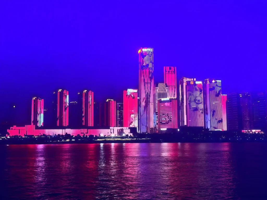 ночной вид Чанша