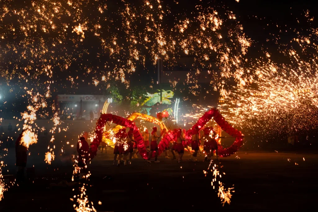 Фейерверк из расплавленного железа