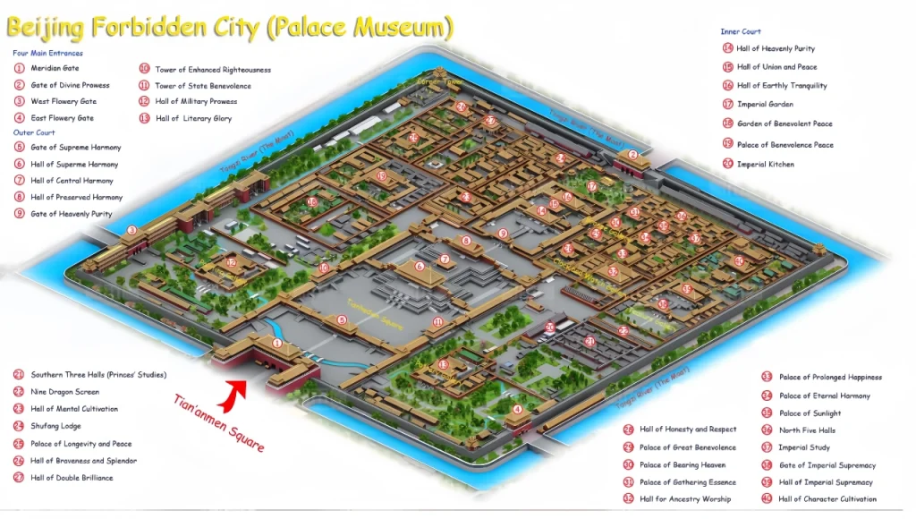 Карта Запретного города