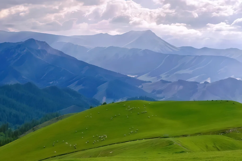 живописный район Цзянбулак