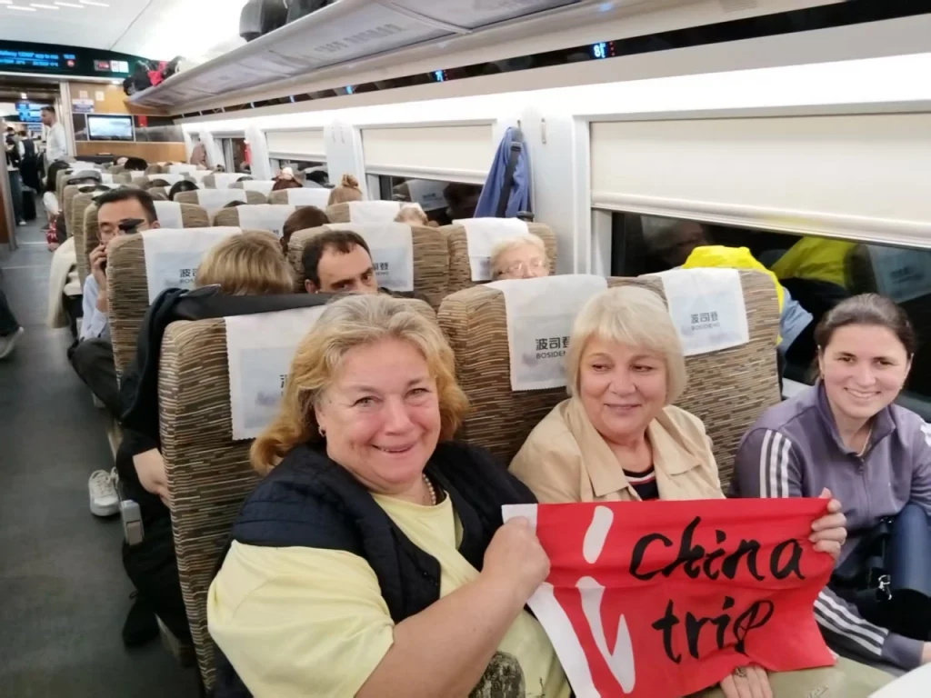 Поездка на комфортабельном скоростном поезде