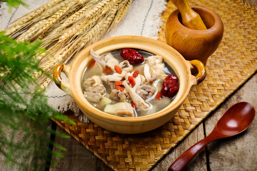 Курица в свином желудке