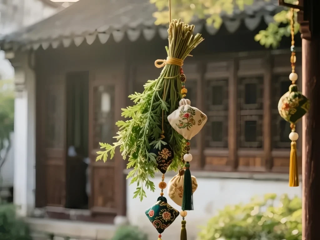 Развешивание полыни и аируса