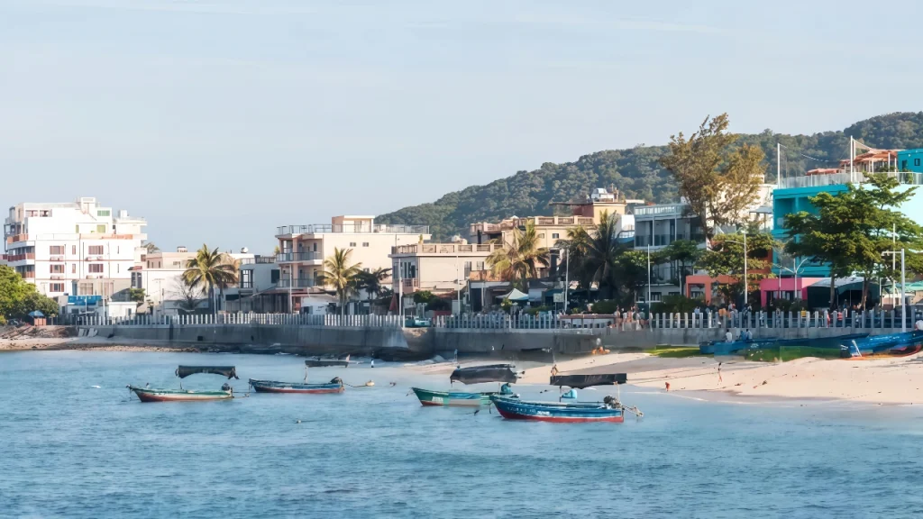 рыбацкая деревня на острове Сидао