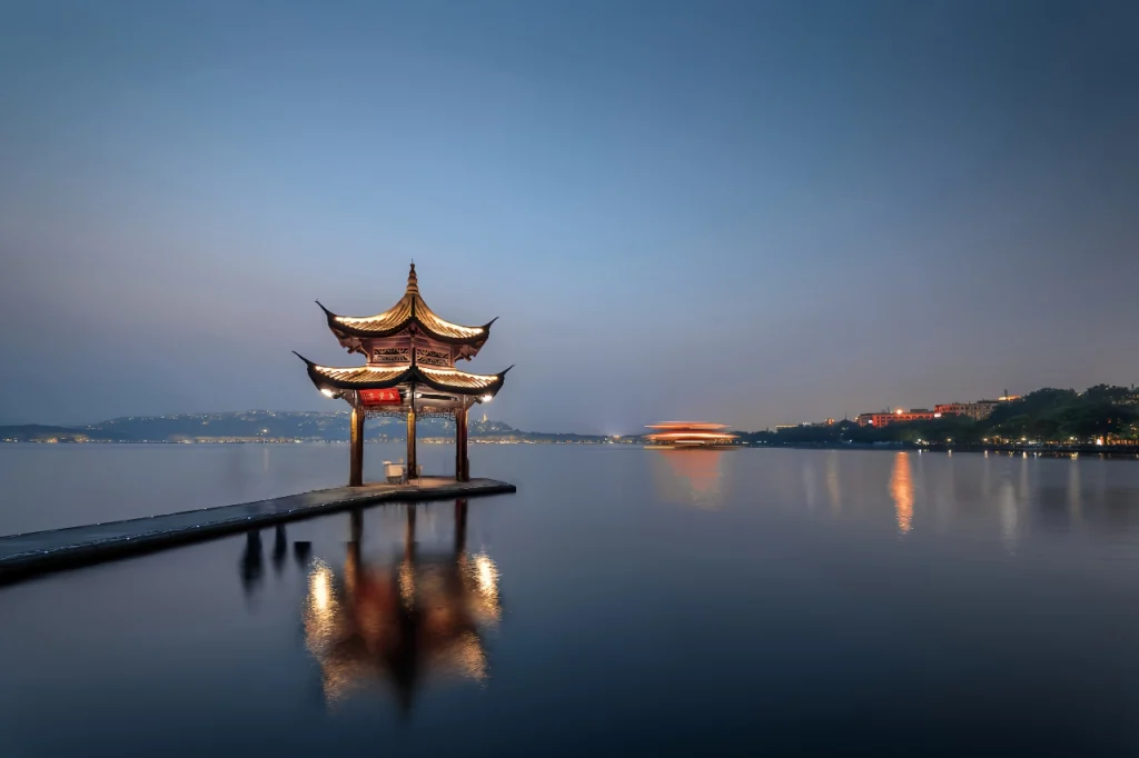 Озеро сиху в ханчжоу