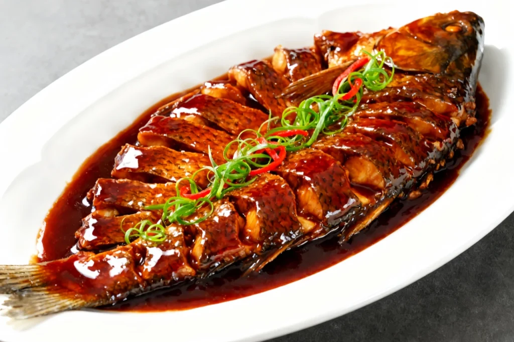 Карп в уксусном соусе с Западного озера