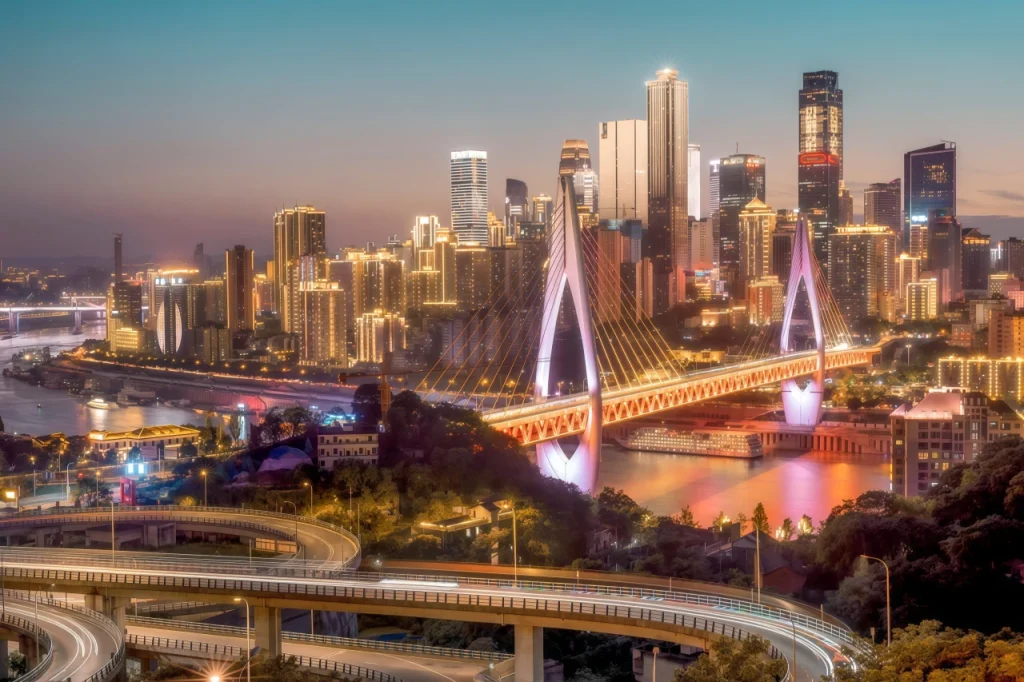 Ночной пейзаж Чунцина