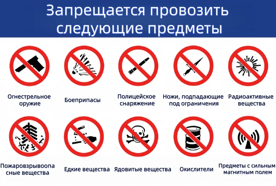 Запрещённые к провозу предметы