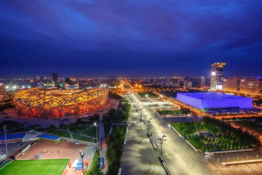 Птичье гнездо Пекин и Водный куб Пекин