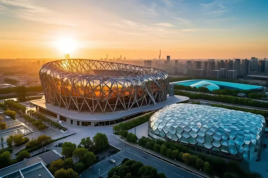 стадионов «Птичье гнездо» и «Водный куб»